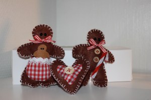 Pepperkakefigurer i filt