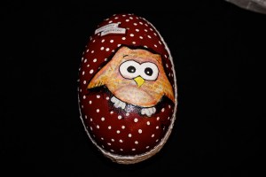 påskeegg polkadots ugle 1
