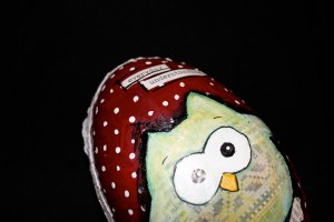 påskeegg polkadots ugle 2- detalj 3